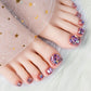 🔥Hot Sale 50% OFF 🔥Delicate Glitter False Toe Nails Kit-2