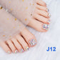 🔥Hot Sale 50% OFF 🔥Delicate Glitter False Toe Nails Kit-17