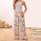 Casual Floral Loose Wide Leg Jumpsuits-2
