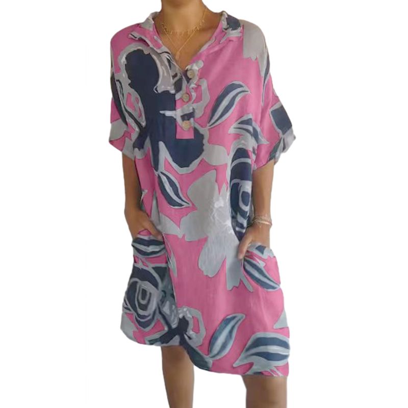 Women’s Casual Elegant Printed Dress-15