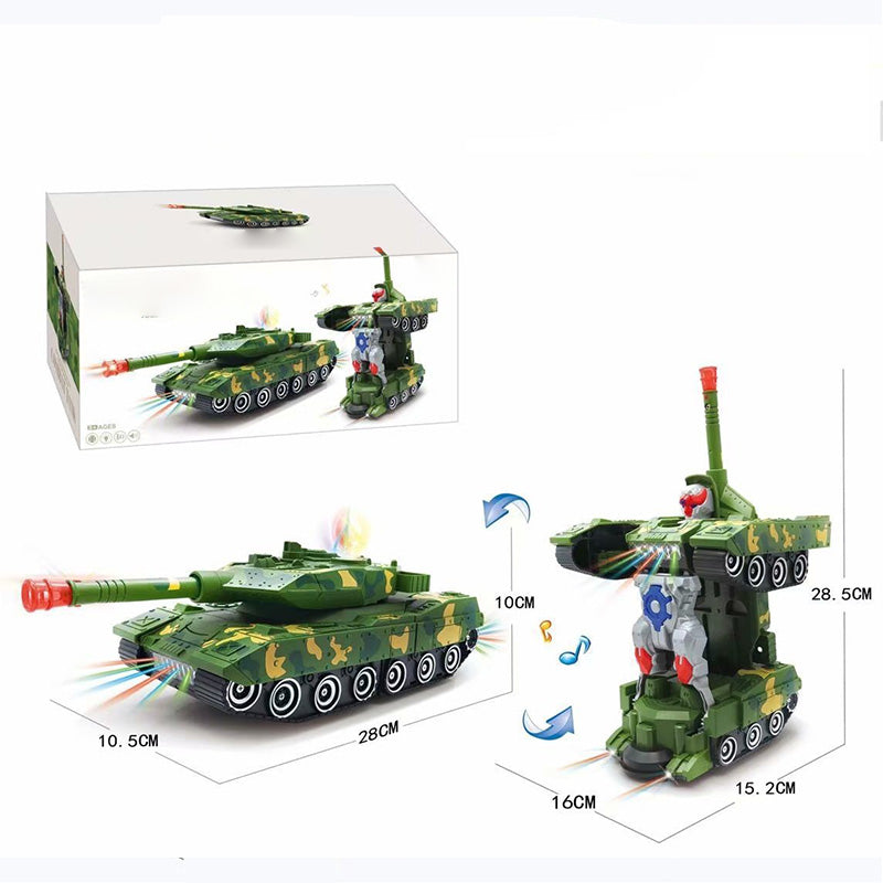 🎁Best Gift For Kid🥳Electric Universal Deformation Police Toy Car-1