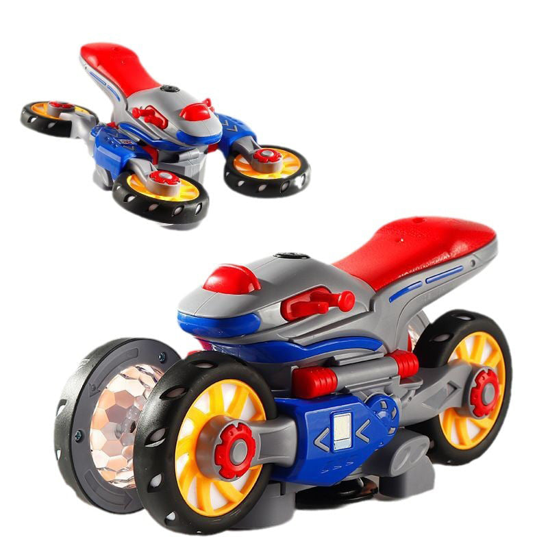 🎁Best Gift For Kid🥳Electric Universal Deformation Police Toy Car-3