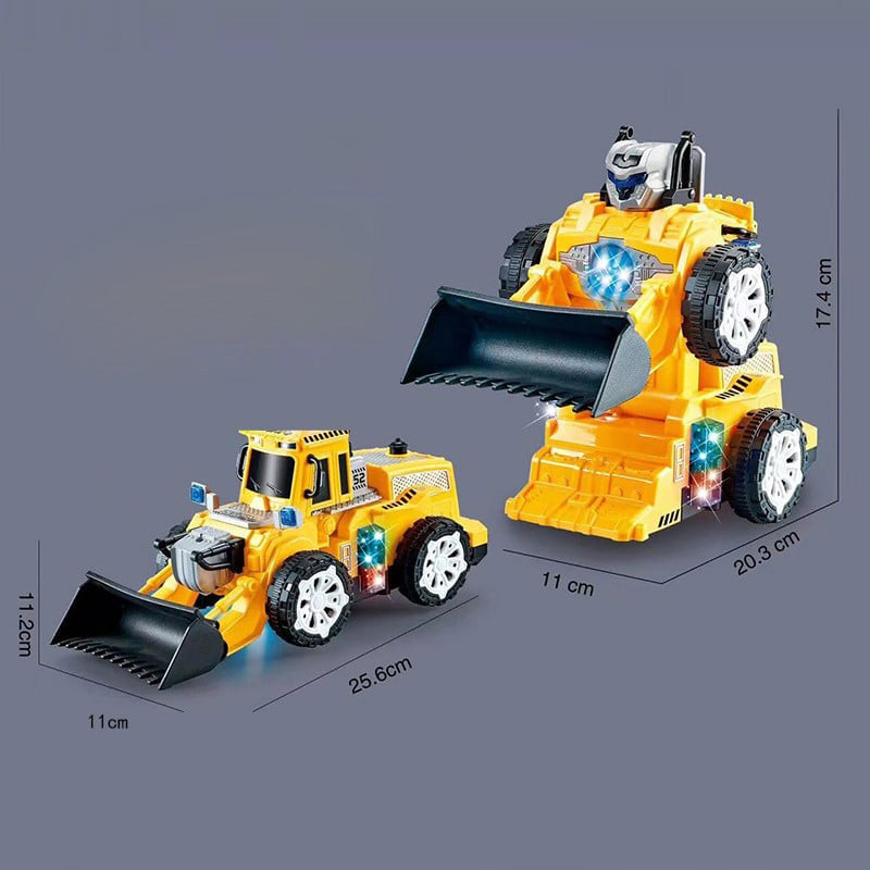 🎁Best Gift For Kid🥳Electric Universal Deformation Police Toy Car-4