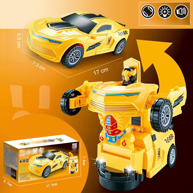 🎁Best Gift For Kid🥳Electric Universal Deformation Police Toy Car-11