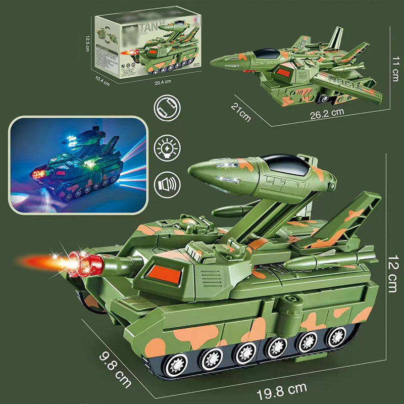 🎁Best Gift For Kid🥳Electric Universal Deformation Police Toy Car-17