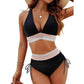 🔥50 % Rabatt für begrenzte Zeit!👙KOSTENLOSES GESCHENK❄️Schnell trocknende Kühlhandtücher Schnell trocknende Kühlhandtücher Hoch taillierte Bikini-Sets mit Bauchkontrolle und Farbblockdesign
