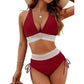 🔥50 % Rabatt für begrenzte Zeit!👙KOSTENLOSES GESCHENK❄️Schnell trocknende Kühlhandtücher Schnell trocknende Kühlhandtücher Hoch taillierte Bikini-Sets mit Bauchkontrolle und Farbblockdesign