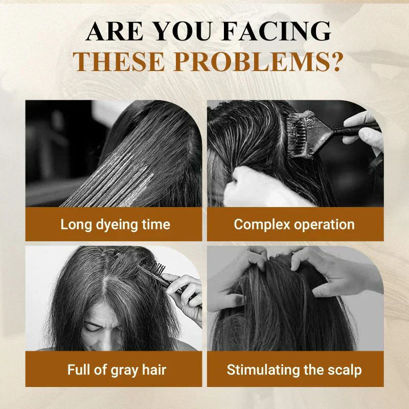 🔥🖤Black Friday Sale:49% OFF🔥NovaHair Instant Dye Shampoo-2