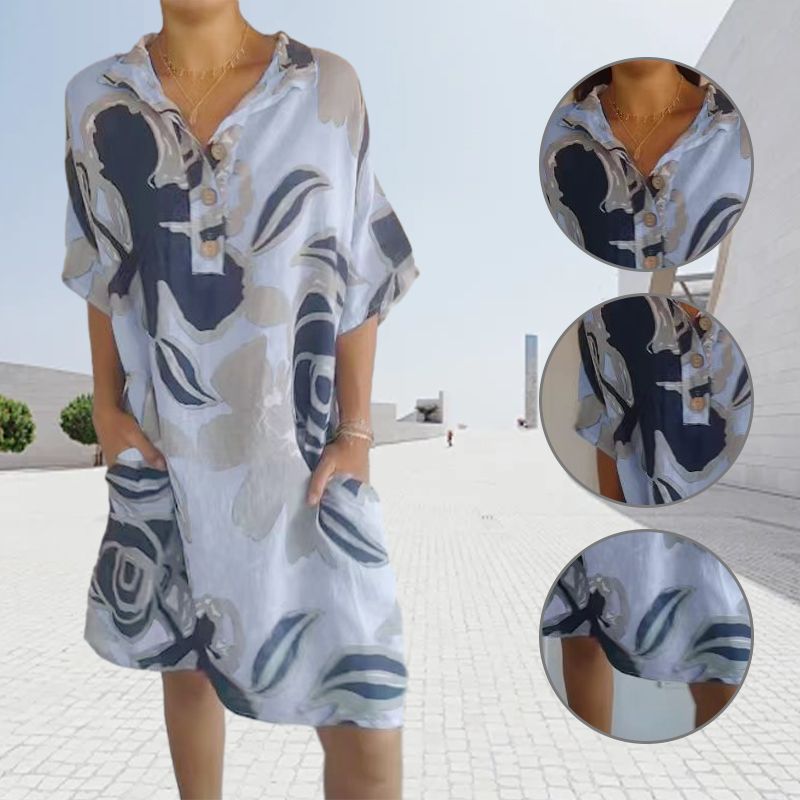 Women’s Casual Elegant Printed Dress-4