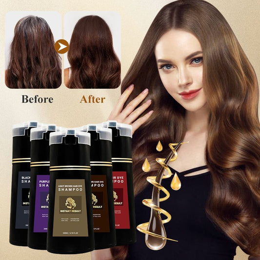 🔥 Last Day 49% OFF🔥 — Instant Result Hair Dye Shampoo