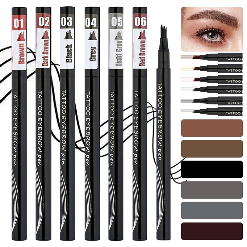 Waterproof Eyebrow Microblading Pen with 4-fork Tip-2