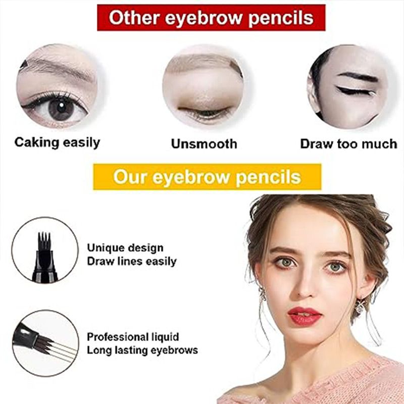 Waterproof Eyebrow Microblading Pen with 4-fork Tip-9
