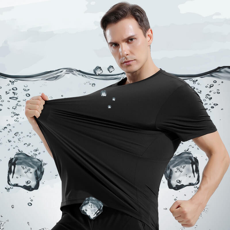High elasticity casual quick drying sports T-shirt-2