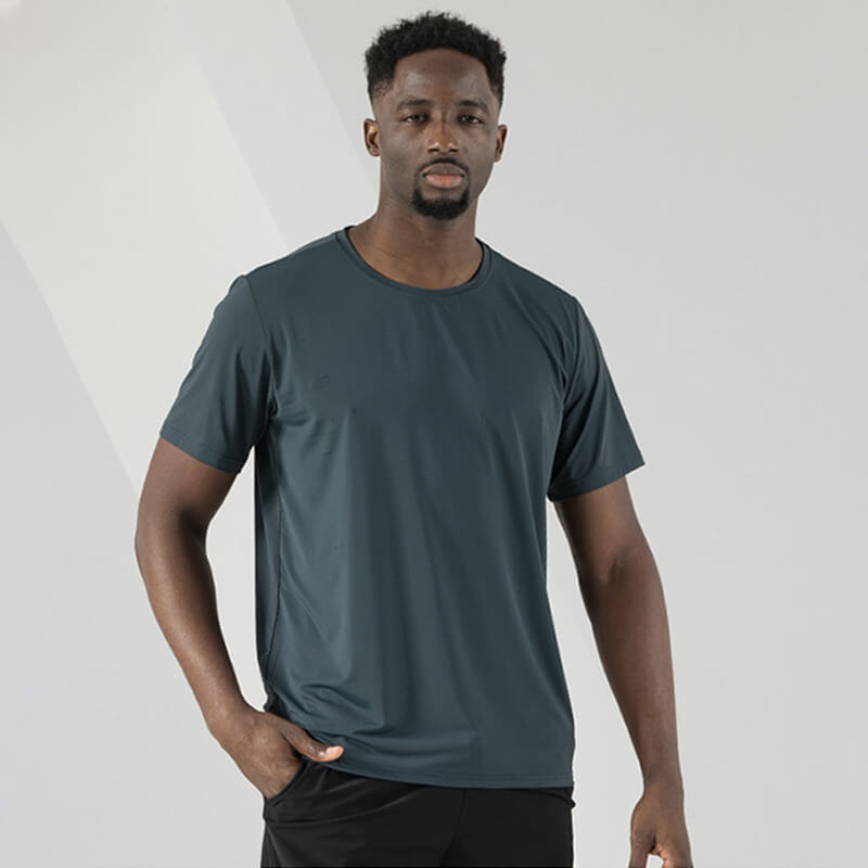 High elasticity casual quick drying sports T-shirt-6