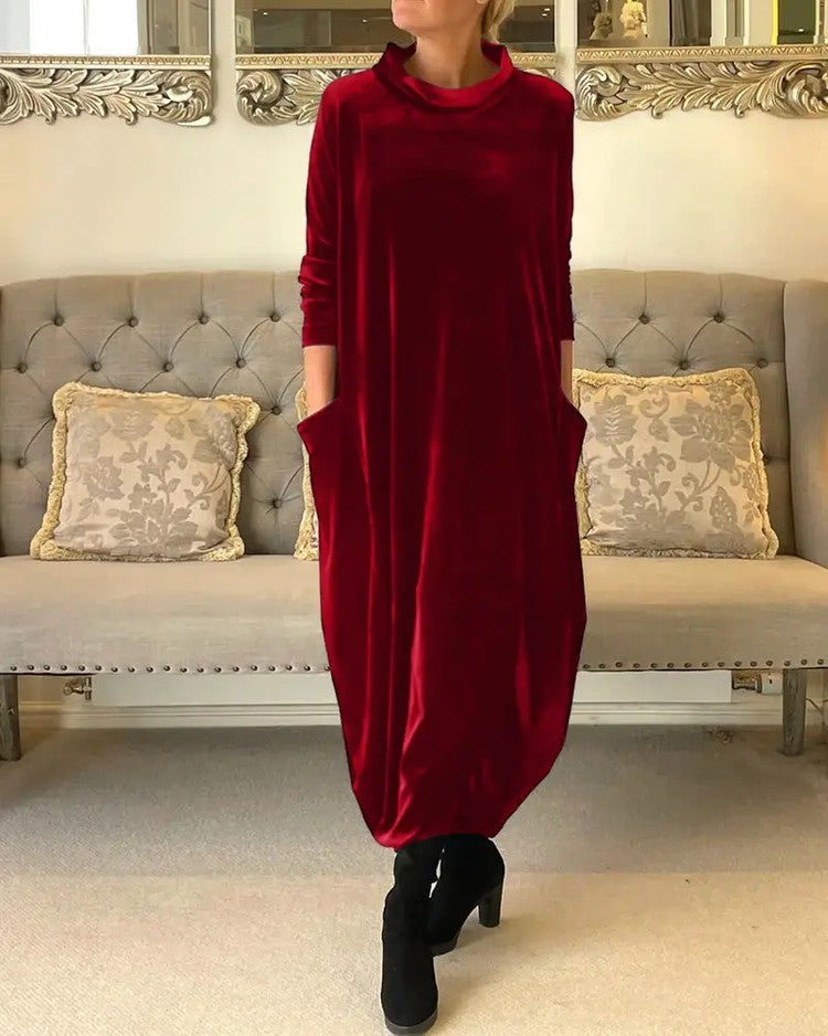 💃HOT SALE 49% Off🔥New slimming long dress with round neck.-7