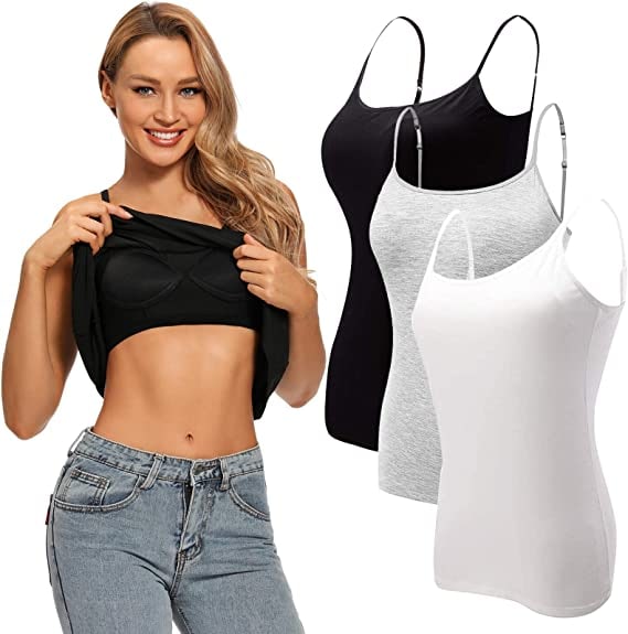 🎁 LAST DAY SALE 50% OFF 🔥Women’s Camisole With Built In Padded Bra-1