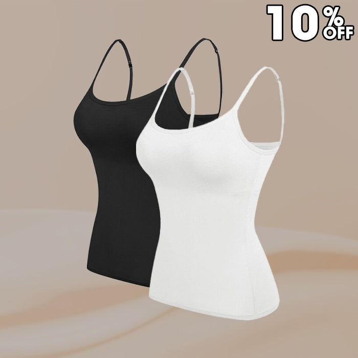 🎁 LAST DAY SALE 50% OFF 🔥Women’s Camisole With Built In Padded Bra-12