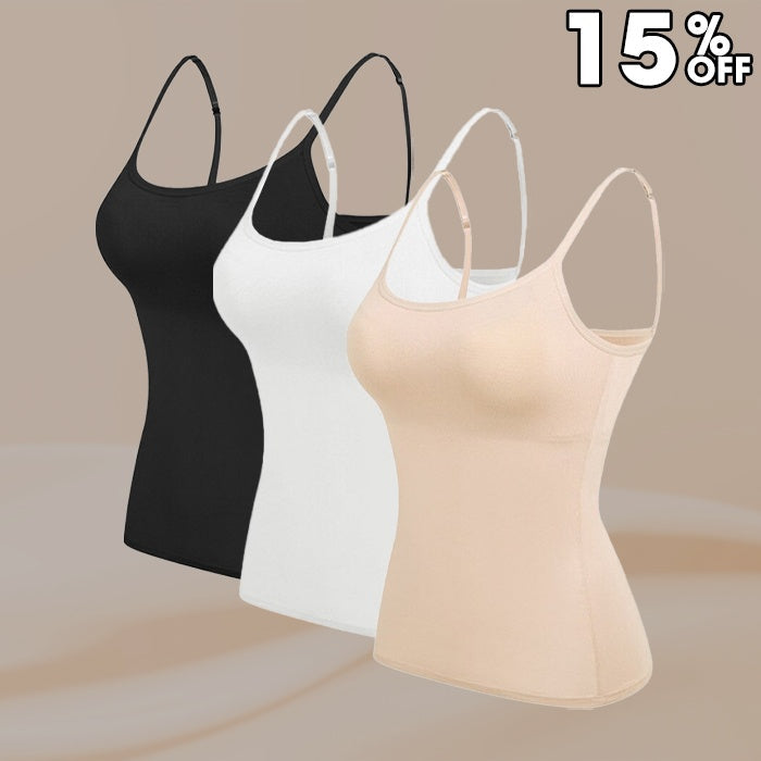 🎁 LAST DAY SALE 50% OFF 🔥Women’s Camisole With Built In Padded Bra-15