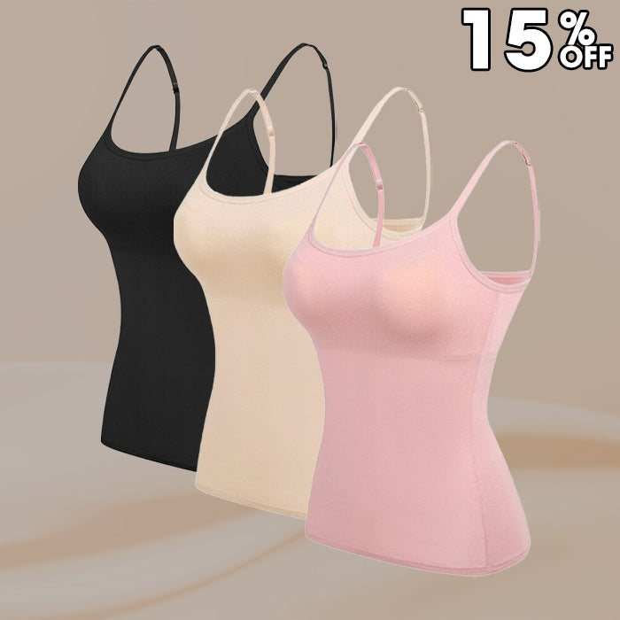 🎁 LAST DAY SALE 50% OFF 🔥Women’s Camisole With Built In Padded Bra-30