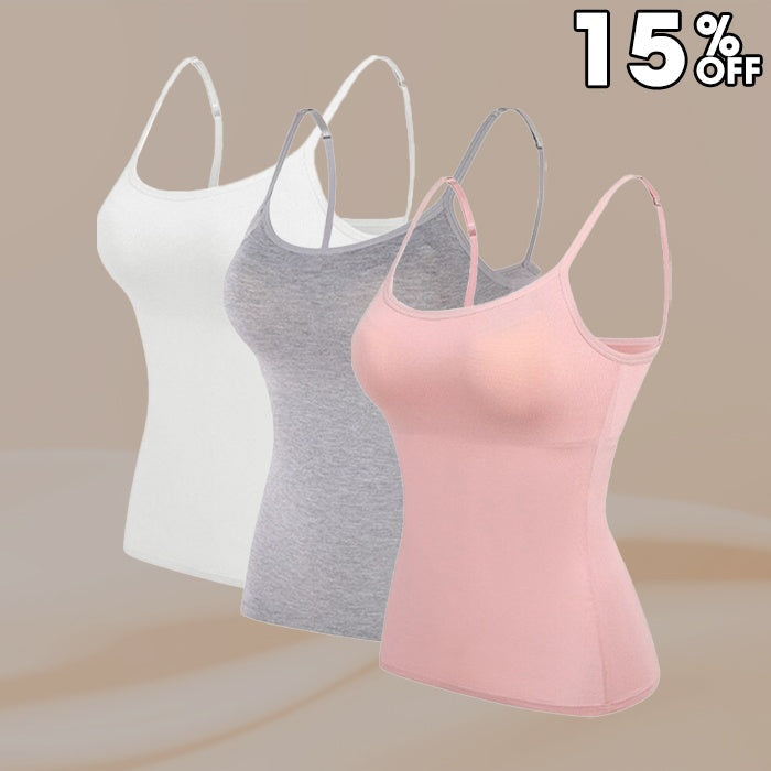 🎁 LAST DAY SALE 50% OFF 🔥Women’s Camisole With Built In Padded Bra-31