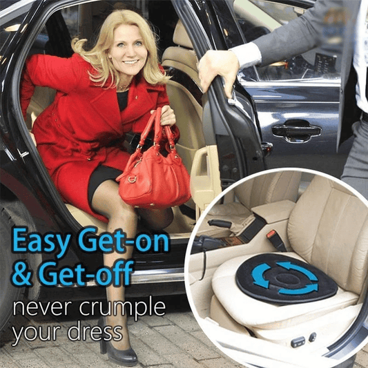 🔥LETZTER TAG DES SALE 50 % RABATT!!🪑✨ 360° drehbares Sitzkissen – Ergonomische Unterstützung für Bürostuhl und Auto mit Memory-Schaumkern 🔄💺