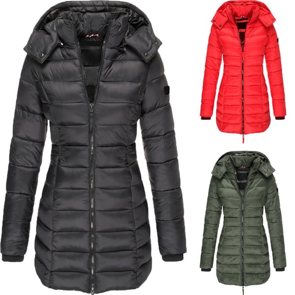 🎁Early Winter Sale 49% Off🔥Winter women's mid-length padded jacket warm  hooded jacket【FREE SHIPPING】-2