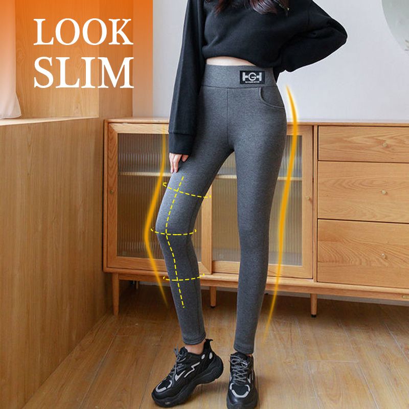 🎁Last Day Sale - 49% Off🔥Women’s Fashionable Thermal Cashmere Slim Pants-3