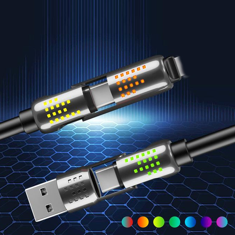 4-in-1 Fast Charging Data Cable with Breathing Light-2