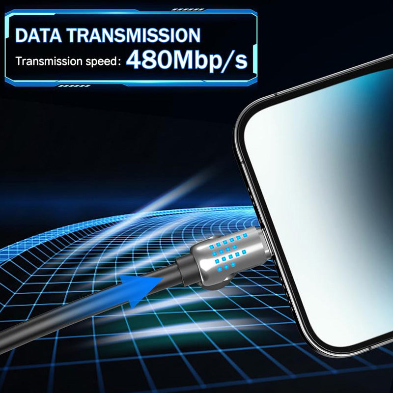 4-in-1 Fast Charging Data Cable with Breathing Light-6