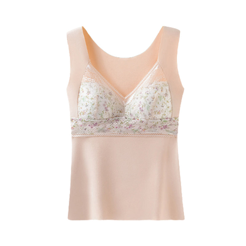 🎁Last Day 49% Off🔥2-in-1 Built-in Bra Lace Thermal Underwear-16