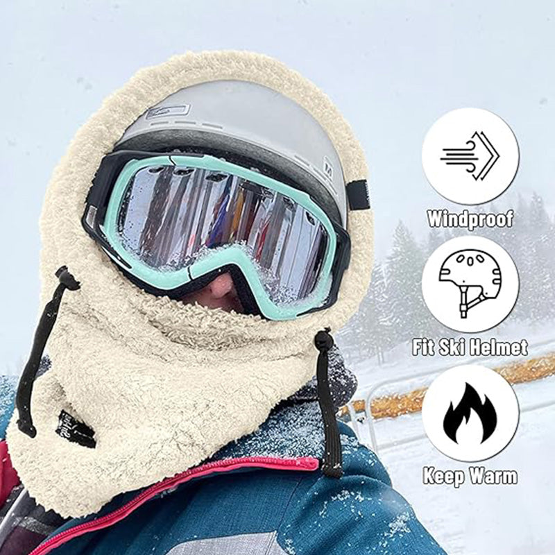 🔥Early Winter Discount-49% OFF⏰Unisex Sherpa Hood Ski Mask☃️☃️-6