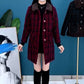 Women's Plush Thick Mid Length Jacket Coat-4