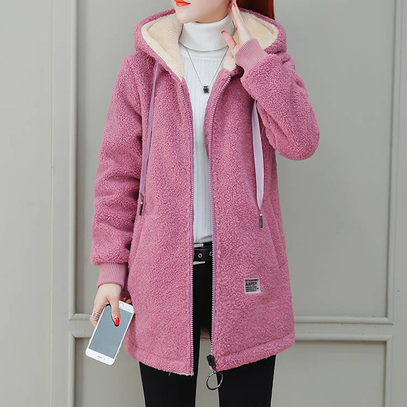 🎁LAST DAY 49% OFF🔥Women's Winter Warm Thick Faux Lamb Wool Coat-1