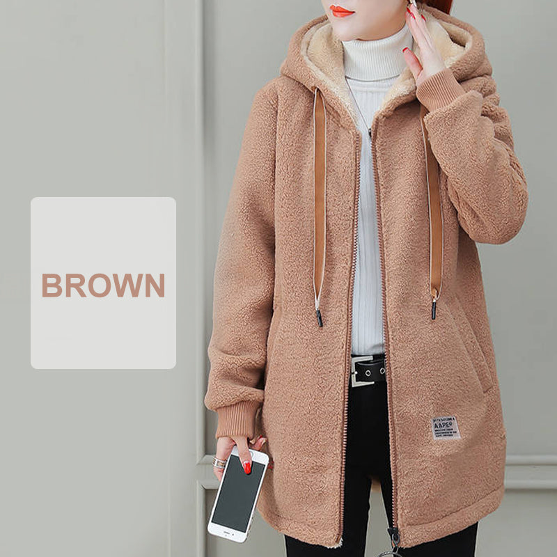 🎁LAST DAY 49% OFF🔥Women's Winter Warm Thick Faux Lamb Wool Coat-11
