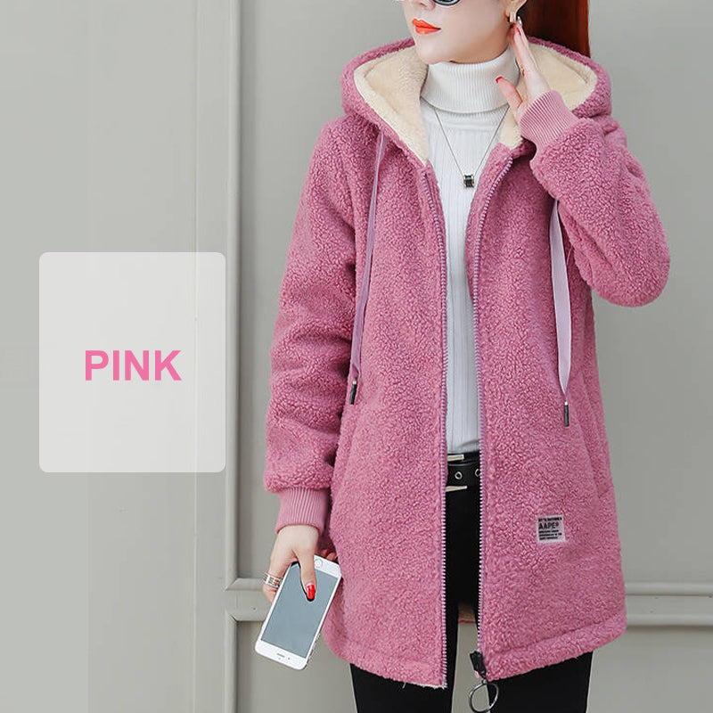 🎁LAST DAY 49% OFF🔥Women's Winter Warm Thick Faux Lamb Wool Coat-13