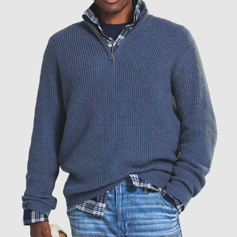 🎁Last Day Sale 49% Off🔥Men's Cashmere Business Casual Zipper Sweater(NEW)-2