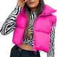 🎁Last Day 49% Off🔥Women's Solid High Neck Zip Up Puffer Vest-7