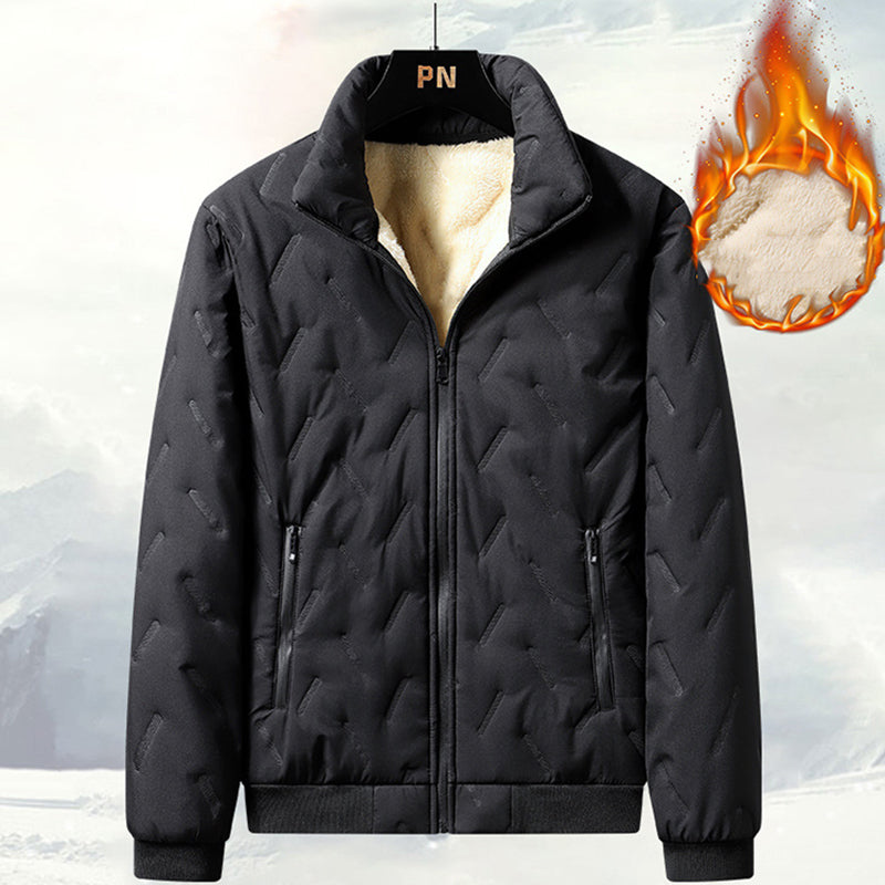 🎁Last Day Sale 49% Off🔥Men's Quilted Winter Jacket with Faux Fleece Lining-1