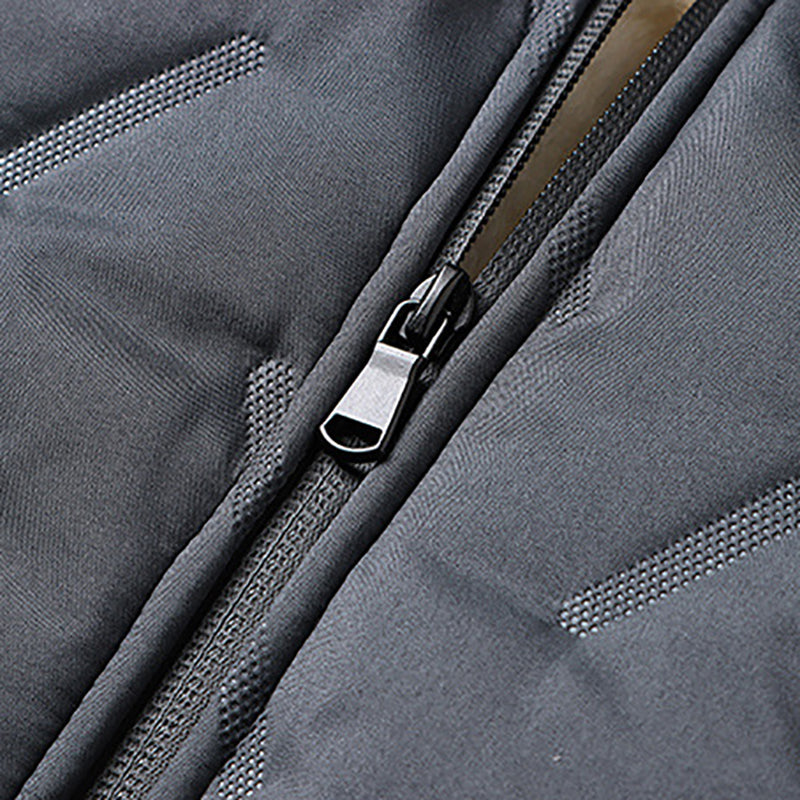 🎁Last Day Sale 49% Off🔥Men's Quilted Winter Jacket with Faux Fleece Lining-7