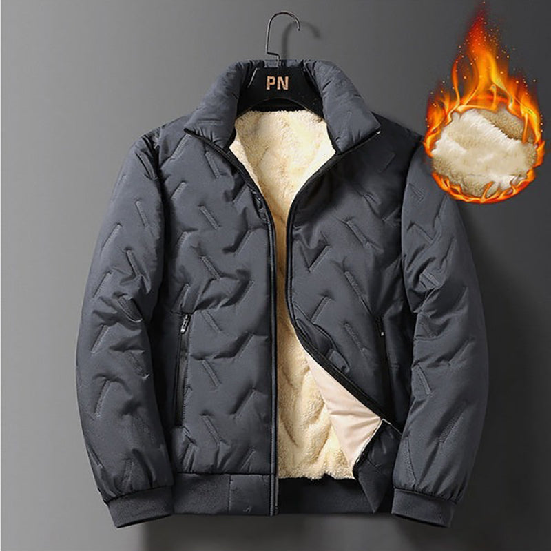 🎁Last Day Sale 49% Off🔥Men's Quilted Winter Jacket with Faux Fleece Lining-11