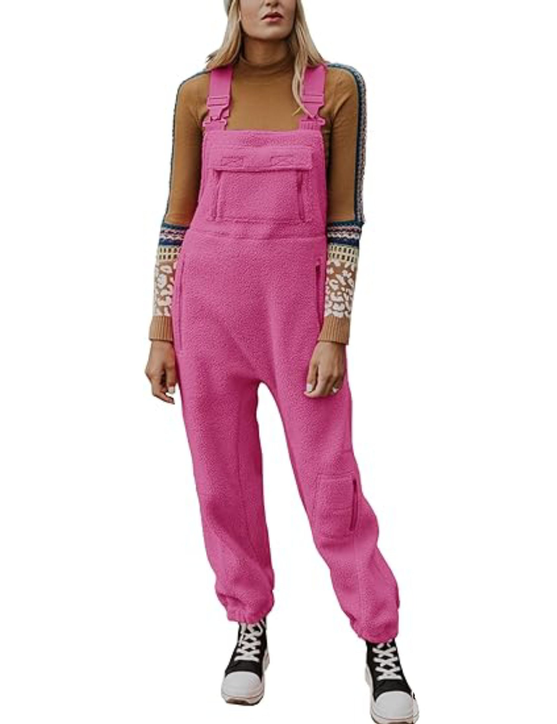 🔥Hot Sell 49% Off🔥2024 New Women's Warm Overalls Loose Casual Jumpsuits💥Buy 2 Free Shipping-4