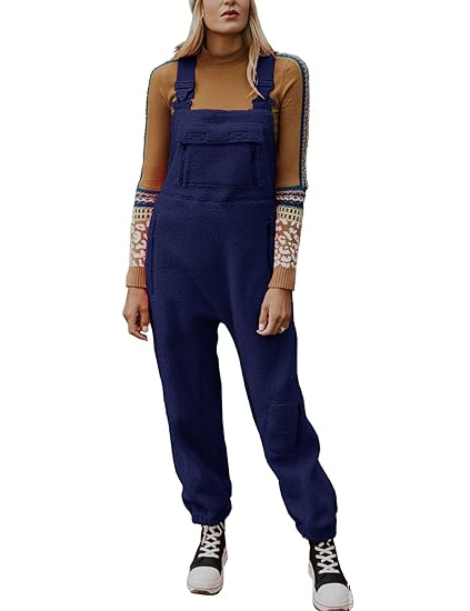 🔥Hot Sell 49% Off🔥2024 New Women's Warm Overalls Loose Casual Jumpsuits💥Buy 2 Free Shipping-6