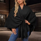 🎁Hot Sell 49% Off🔥Elegant Shawl Wraps Soft Open Front Poncho Sweater-2