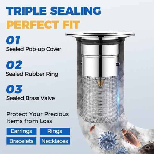 💥Limited Buy 1 Get 1 Free💥Universal Pop-up Sink Drain Filter