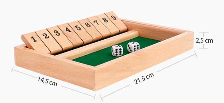 🔥Last Day Promotion 49% OFF -FUN FAMILY GAMES - Shut The Box Board Game 🎲2-11