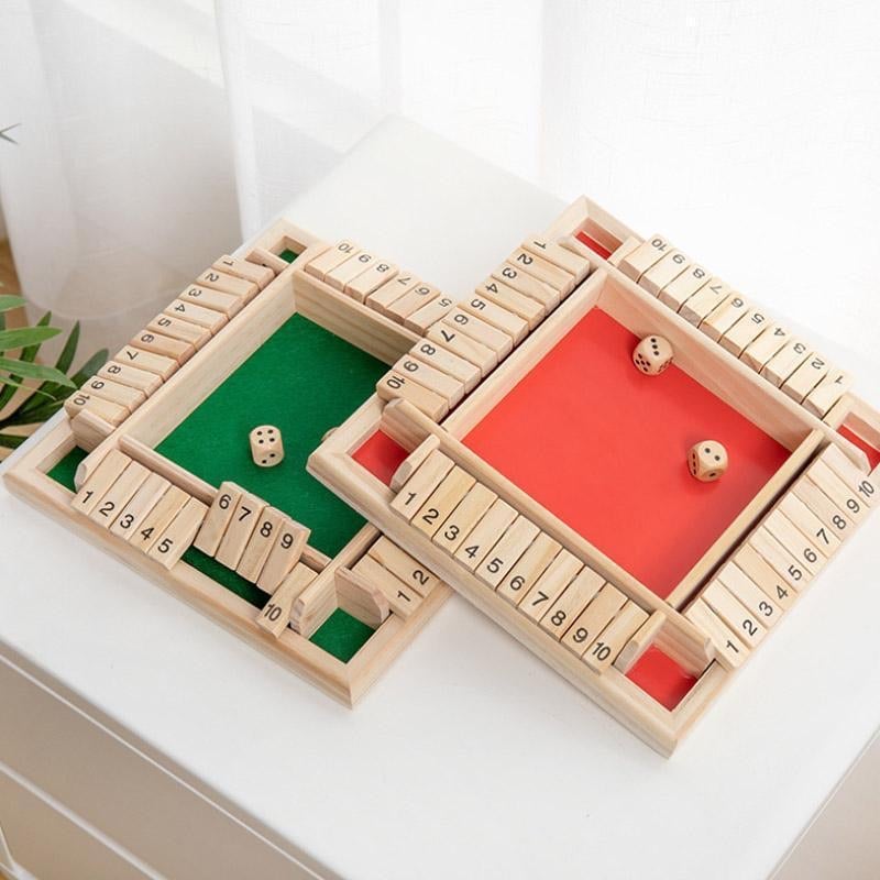 🔥Limited Time Promotion 49% OFF🔥FUN FAMILY GAMES - Shut The Box Board Game-9