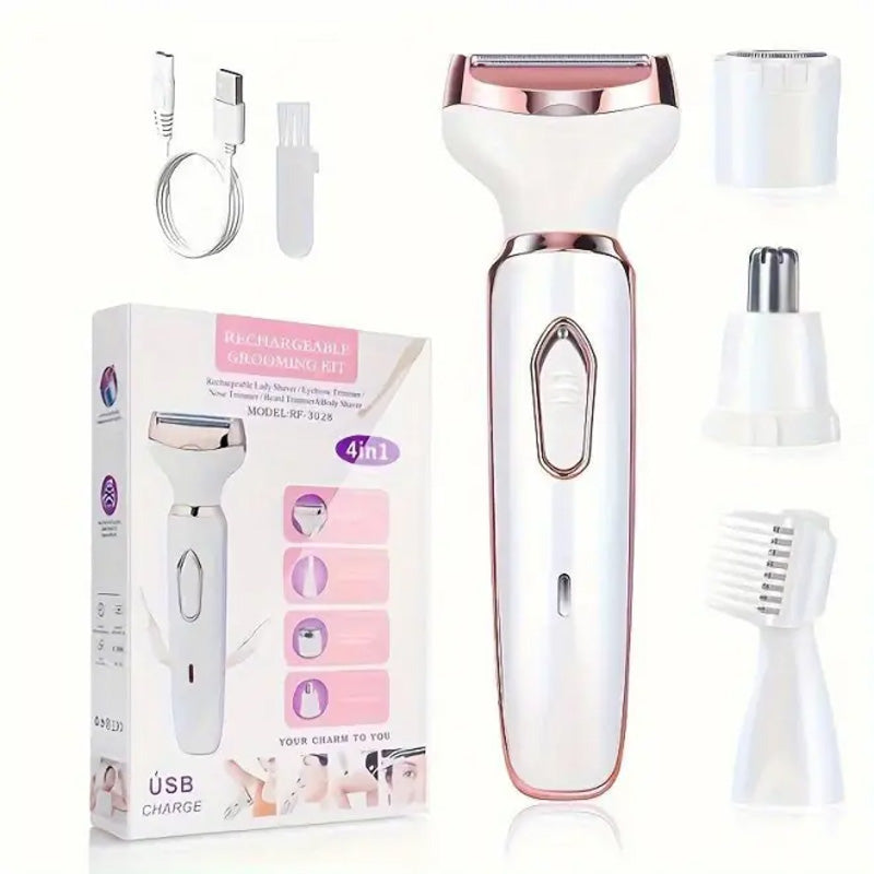 🔥BLACK FRIDAY SALE 49% OFF!🔥4-In-1 Electric Cordless Lady Body Hair Shaver