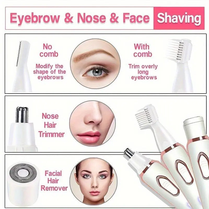 🔥BLACK FRIDAY SALE 49% OFF!🔥4-In-1 Electric Cordless Lady Body Hair Shaver-1