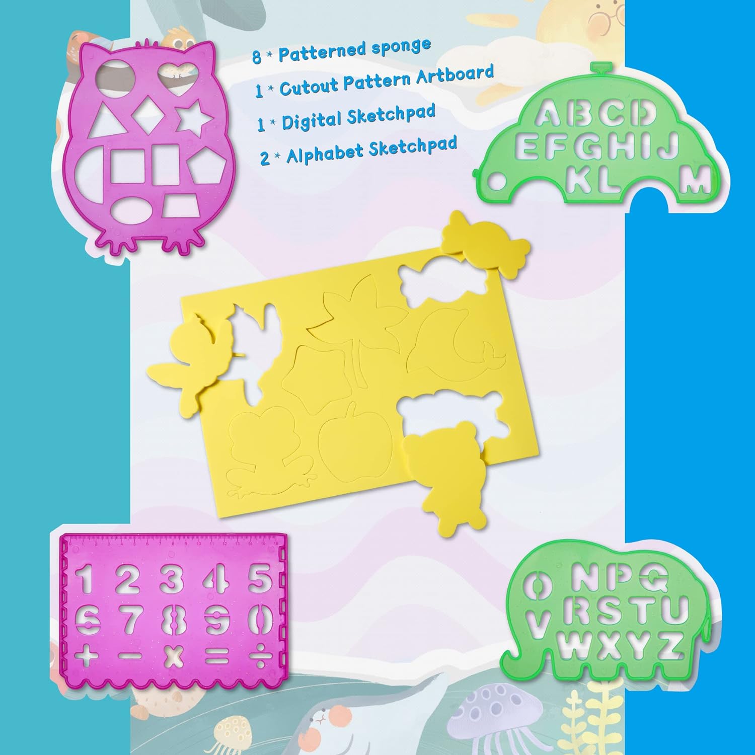 🔥Last Day Promotion 50% OFF🎁Water Doodle Mat ,Aqua Painting Drawing Mat Mess Free Learning Toy Mat-4