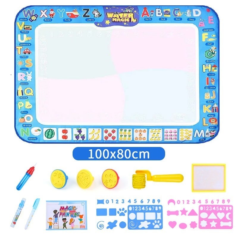 🔥Last Day Promotion 50% OFF🎁Water Doodle Mat ,Aqua Painting Drawing Mat Mess Free Learning Toy Mat-12